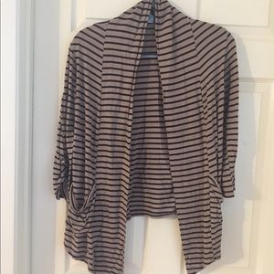 Tan and black cardigan